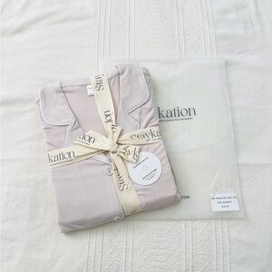 NWT StayKation Pj Lounge Bamboo Ribbed Long Sleeve Button Top W Pants Size 2XL